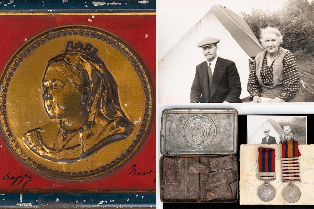 A half-eaten 124-year-old chocolate bar will go for $1,000 or more at auction — but there's a sweet story behind it